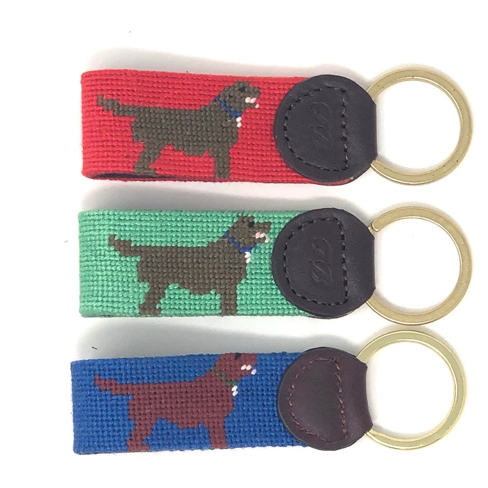 Labrador Retriever Needlepoint Key Fob - Picture 2 of 7
